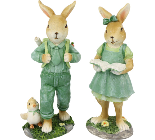 Set of 2 Decorative Rabbits