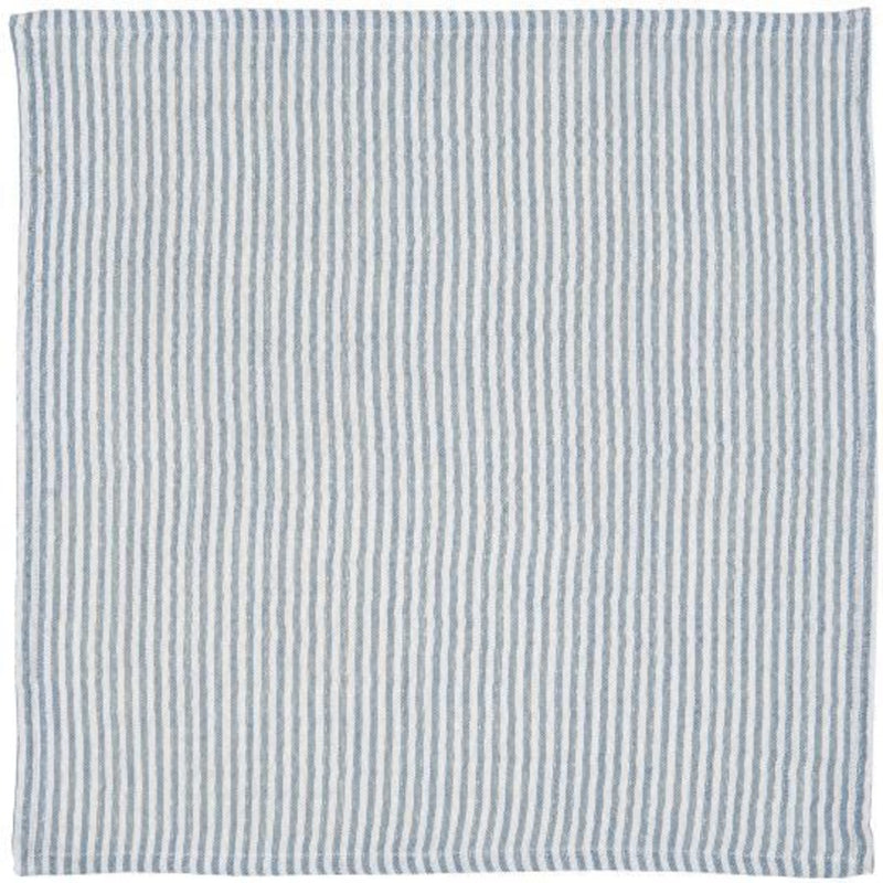 Tovagliolo in cotone blu con strisce bianche - Arredo Casa da Sogno