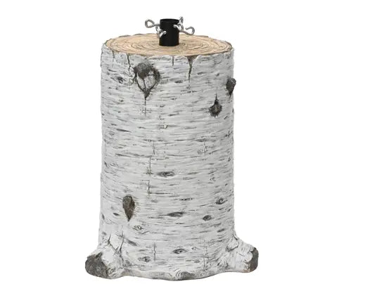 Base per Albero di Natale Effetto Tronco di Betulla Ø 41 x H 42,5 cm