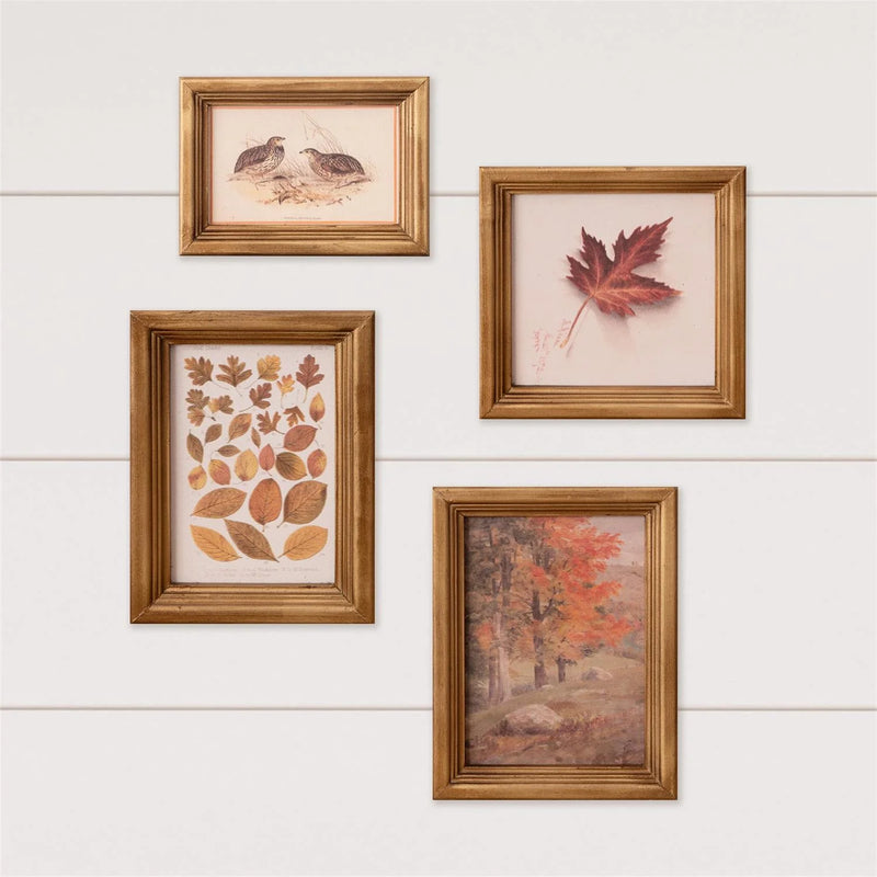 Set 4 Quadri Autunnali Vintage “Sussurri d’Autunno”