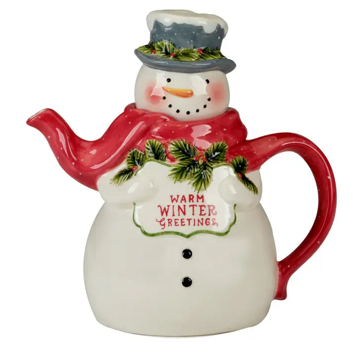 Teiera Natalizia Pupazzo di Neve – Warm Winter