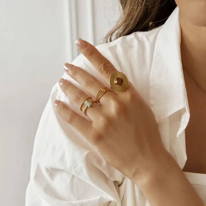 Brown Stone Ring