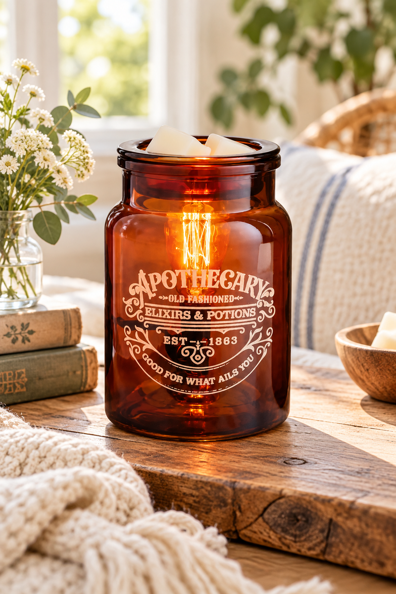 Edison APOTHECARY JAR Electric Scented Lamp CANDLE WARMERS