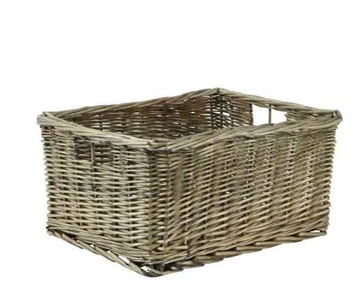 Natural wicker basket