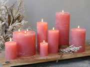 Candela rustica in paraffina lampone 8 cm Chic Antique - Arredo Casa da Sogno