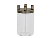 Candeliere con 4 supporti per candele coniche ottone antico Chic Antique - Arredo Casa da Sogno