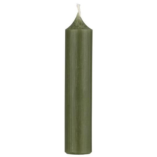 Set di 6 candele rustiche Verde bosco H 11 cm - Ib Laursen