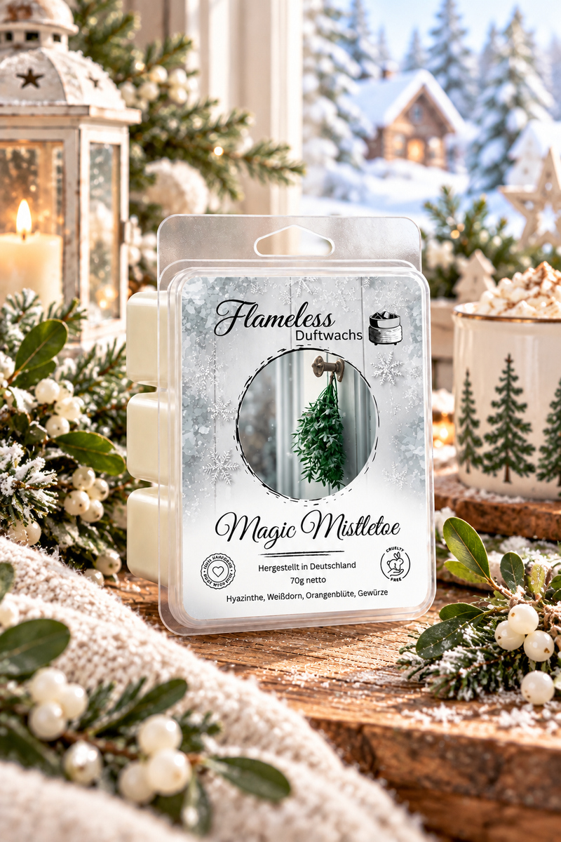 Cera Profumata di Soia Magic Mistletoe 70 g – Flameless
