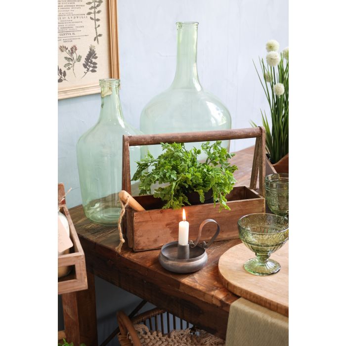 Bouteille en verre vert H 37 cm Chic Antique 