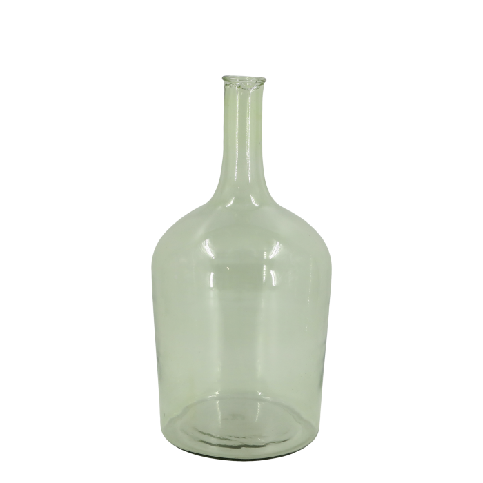 Green Glass Bottle H 49 cm Chic Antique 