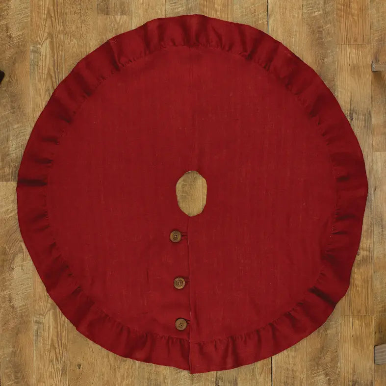 Gonna in iuta per albero di iuta, 61 cm, colore: Rosso