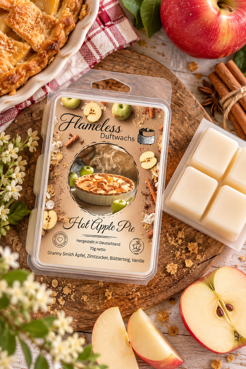 Cera Profumata di Soia Hot Apple Pie Flameless 70 g