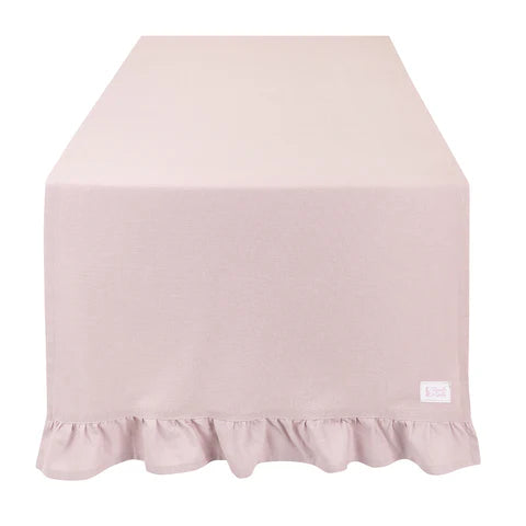 Runner in cotone con balza 150x50+6 cm Demetra - Arredo Casa da Sogno