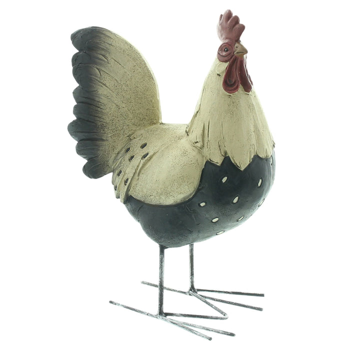 Gallo Decorativo in Poliresina 22 cm