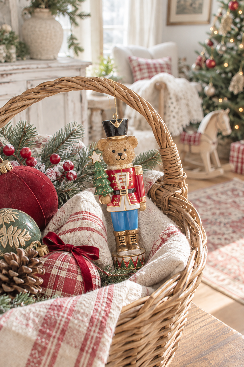 Decorazione Natalizia Orsetto Soldatino 17 cm – EDG
