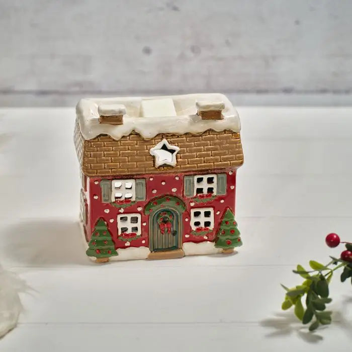 Casetta Scaldacera e Porta Tealight Holly Cottage
