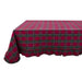 Tovaglia con balza in cotone motivo tartan da 210 cm - CHRISTMAS POEM - Arredo Casa da Sogno