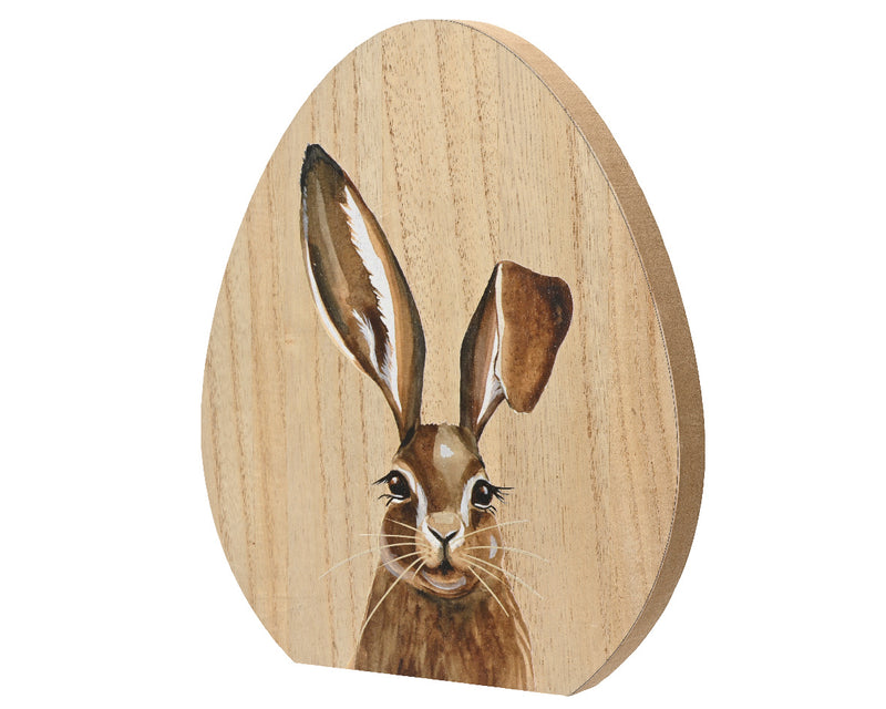 Uova in legno con stampa coniglio - Arredo Casa da Sogno