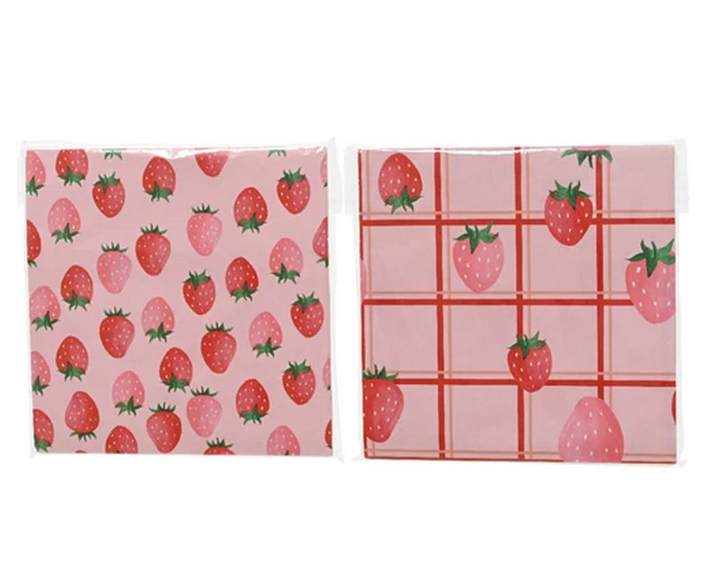 Tovagliolo di carta motivo fragole - Arredo Casa da Sogno