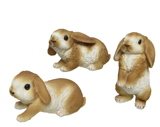 Decorazione in resina coniglio