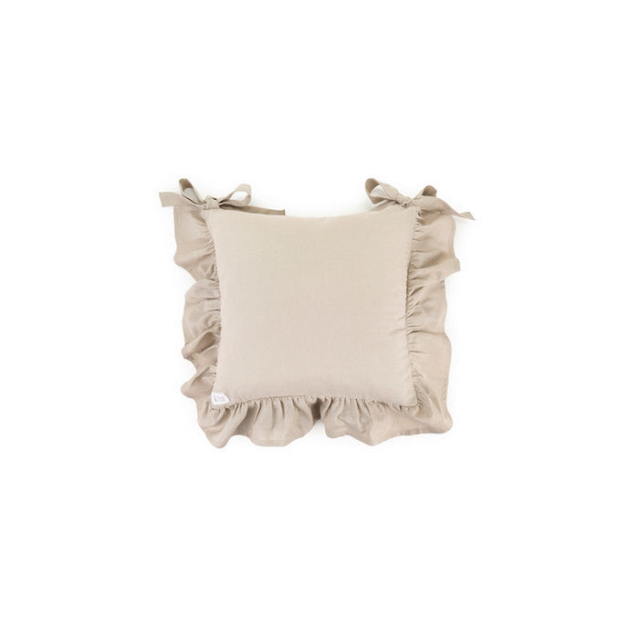 Cuscino balza con interno 40x40+10 cm beige demetra