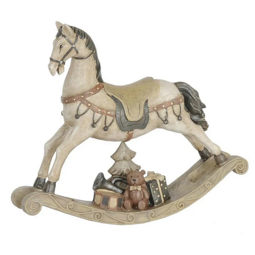 Statuetta cavallo piccola 22x5x19 cm bianco poliresina - Arredo Casa da Sogno