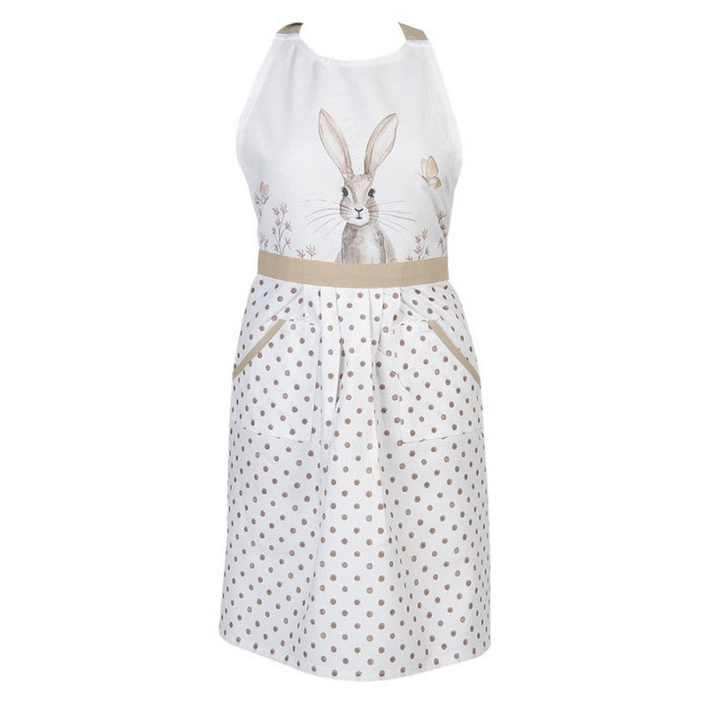 Grembiule coniglio rustic bunny 70x85 cm bianco - Arredo Casa da Sogno