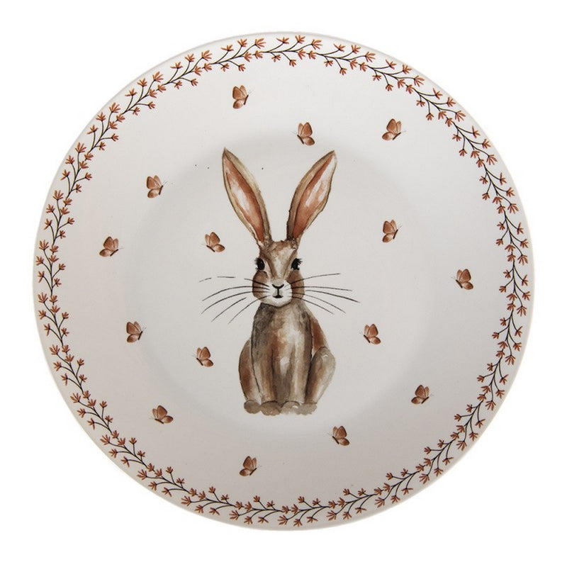 Piatto ø 26 cm beige rustic bunny - Arredo Casa da Sogno