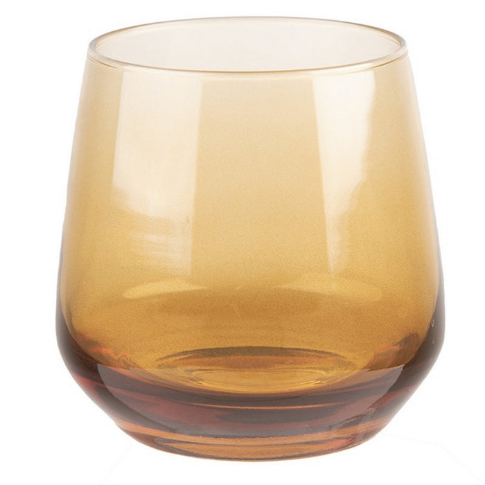 Bicchiere d'acqua 310 ml set da 6 marrone vetro