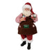 Figurina Babbo Natale con matite e trenino 28 cm rosso - Arredo Casa da Sogno