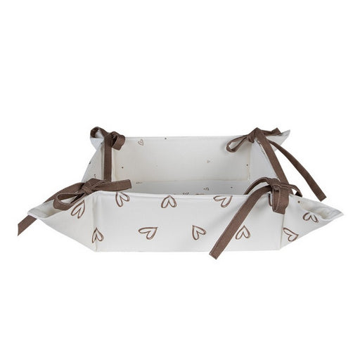 Cestino del pane in cotone bunnies in love 35x35x8 - Arredo Casa da Sogno