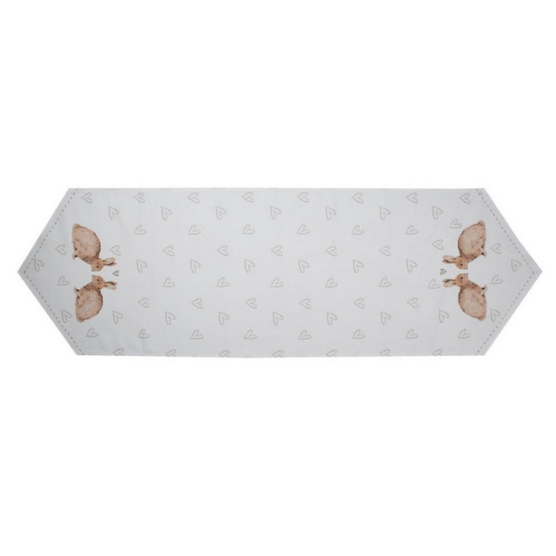 Runner in cotone con coniglietto bunnies in love - Arredo Casa da Sogno
