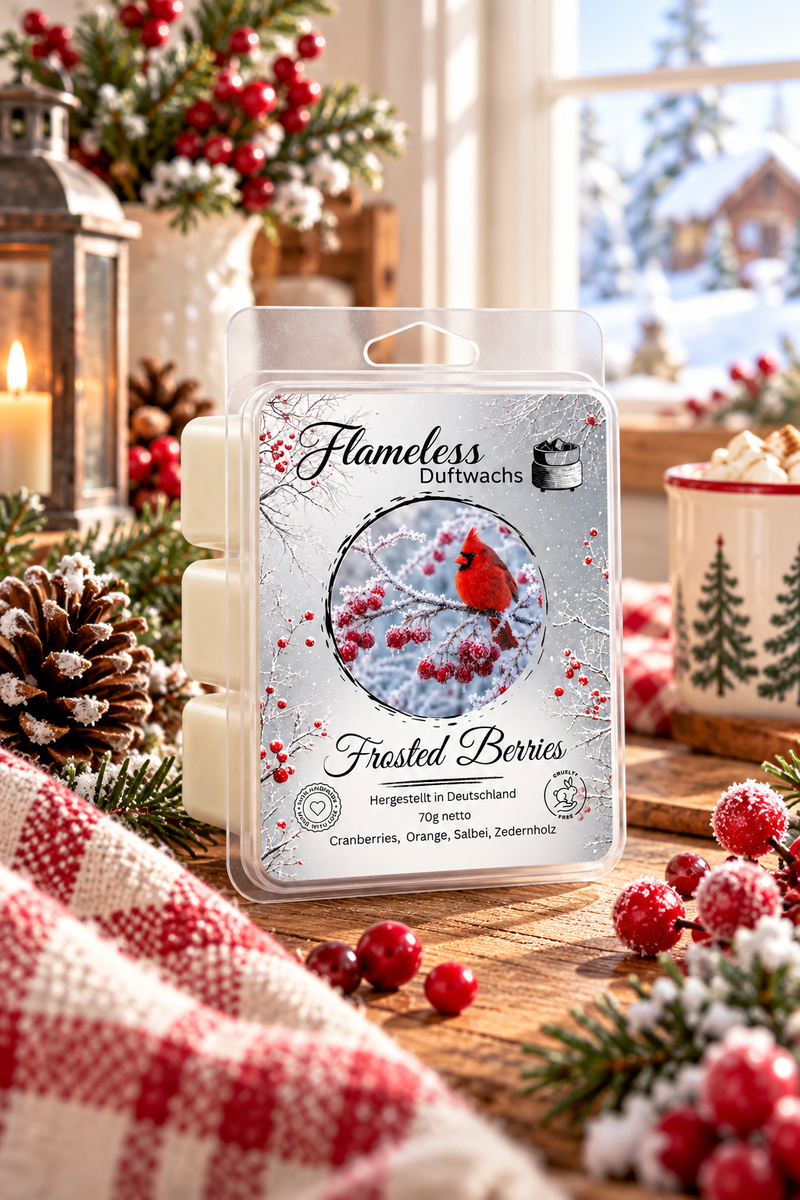 Cera Profumata di Soia Frosted Berries 70 g – Flameless