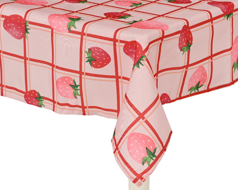 Tovaglia in poliestere riciclato stampa fragola outdoor - Arredo Casa da Sogno
