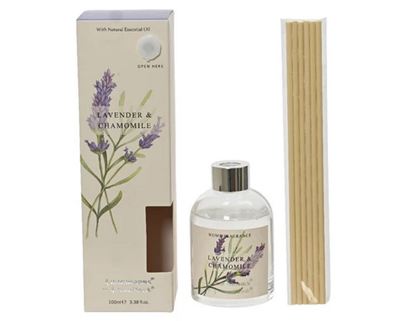 Diffusore in vetro alla lavanda con bastoncini - Arredo Casa da Sogno