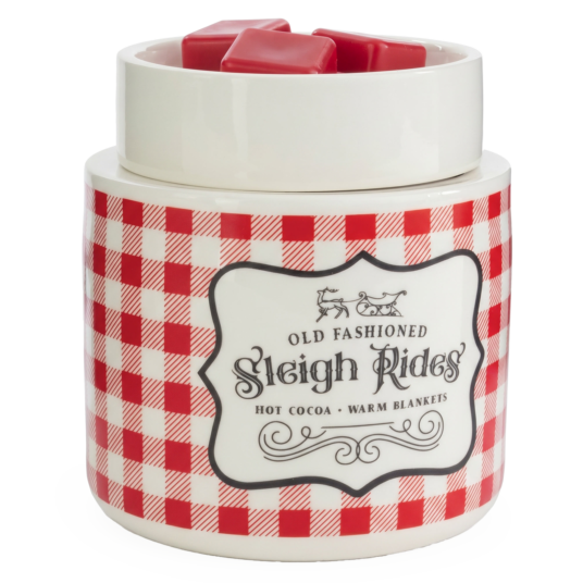 Lampada Scaldacera Elettrico Old Fashioned Sleigh Rides Natalizio – Candle Warmers