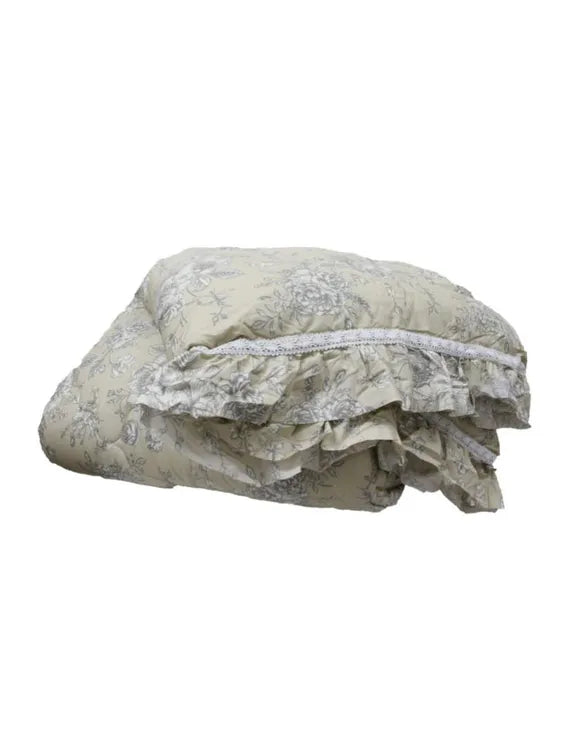 Trapunta Matrimoniale Jouy Beige 260x260 cm
