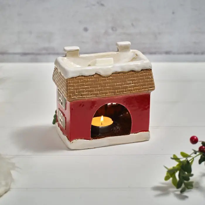 Casetta Scaldacera e Porta Tealight Holly Cottage