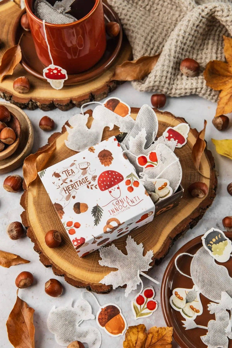 Sonia Innocenti x Tea Heritage - Scatola Autunnale con 10 bustine di tè e rooibos biologico