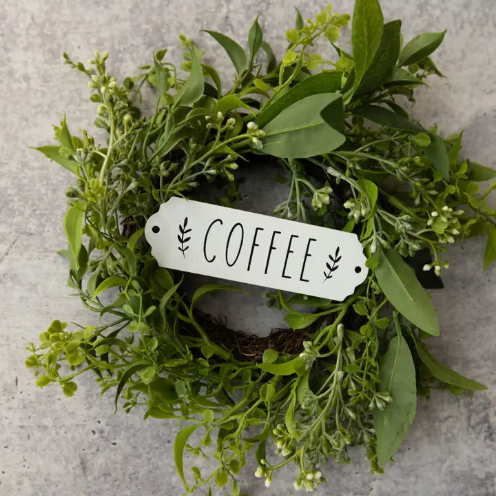 Coffee metal sign