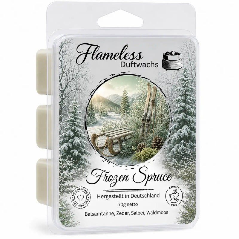 Cera Profumata di Soia Frozen Spruce Flameless 70 g