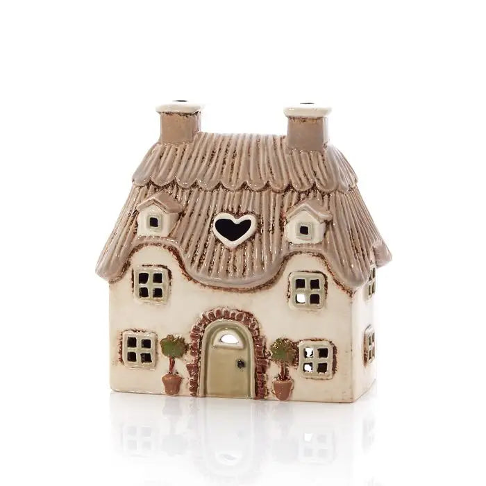 Casetta Porta Tealight Cottage beige