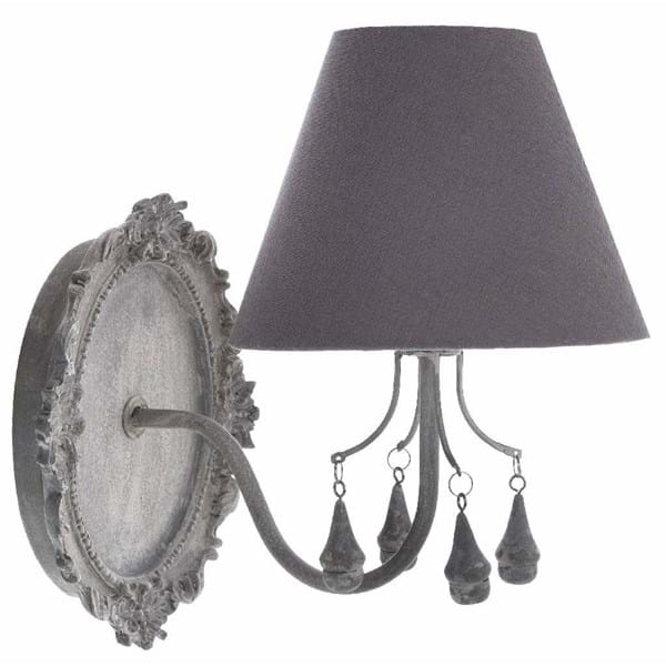 Applique with lampshade Adelaide Collection Blanc Mariclò