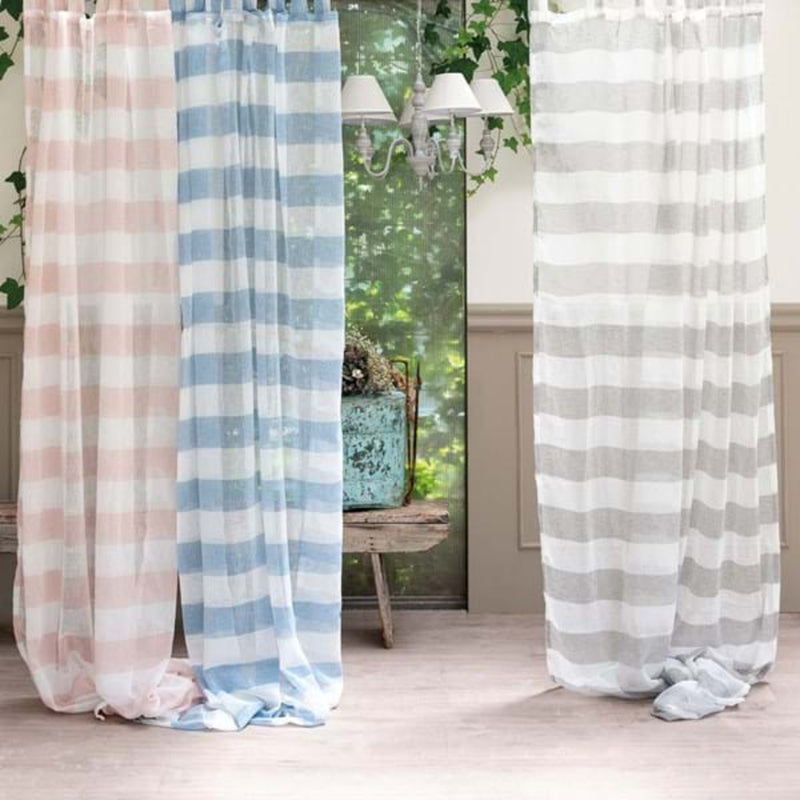Tenda con passanti in poliestere rosa - EMPATIA - Arredo Casa da Sogno