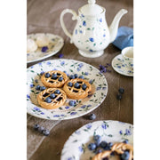 Ciotola cereali in ceramica con roselline blu - Floret full blu - Arredo Casa da Sogno