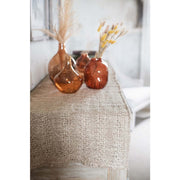Runner in lino tortora da 140 cm - COLLEZIONE LINO - Arredo Casa da Sogno