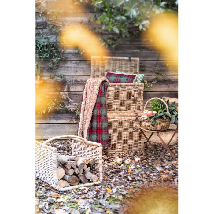 Tartan Plaid with Fur 690 Gsm Montana -Blanc Mariclò