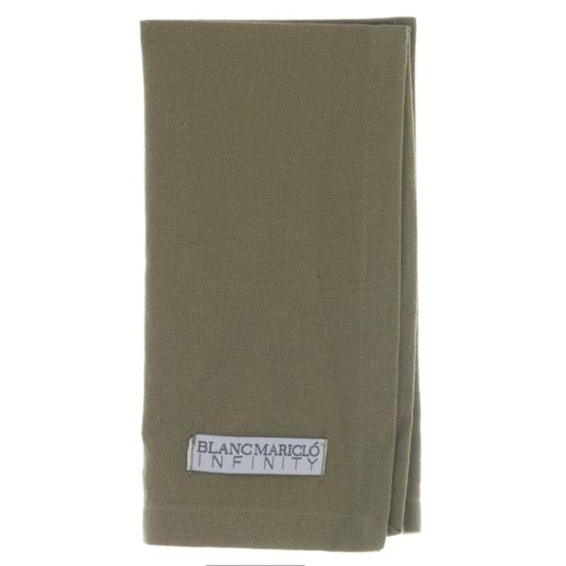 Set 6 tovaglioli in cotone verde 40X40 cm Infinity Blanc Mariclo - Arredo Casa da Sogno