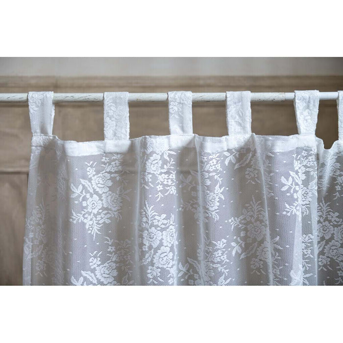 Tenda in Pizzo Floreale 80 x 160 cm Blanc Mariclò