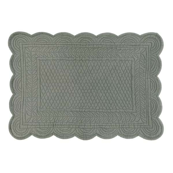 Green Rectangular Placemat Carmen Blanc Mariclò